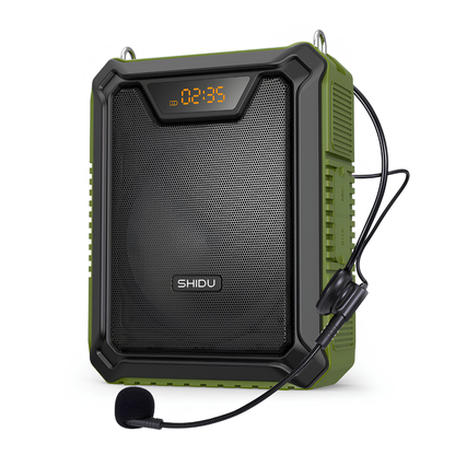 SHIDU Waterproof Wired Voice Amplifier M1000-SHIDU (30W, Bluetooth 5.0, 2500mAh)