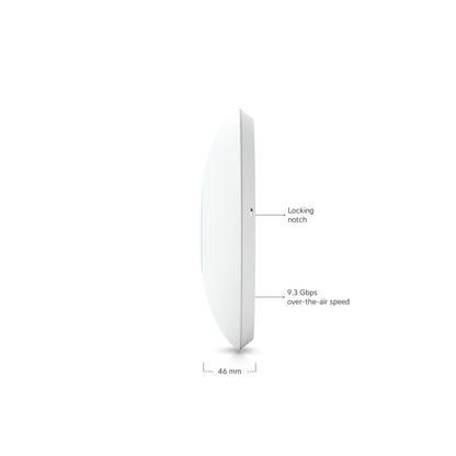 Ubiquiti UniFi U7 Pro | Ceiling-Mount Wi-Fi 7 Access Point (6-Stream Tri-Band, 1x2.5 GbE, PoE+)