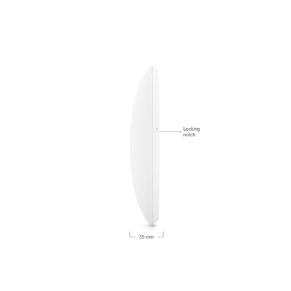 Ubiquiti UniFi U6 Pro | Ceiling-Mount Wi-Fi 6 Access Point (6-Stream Dual-Band, 1x GbE, IP54)
