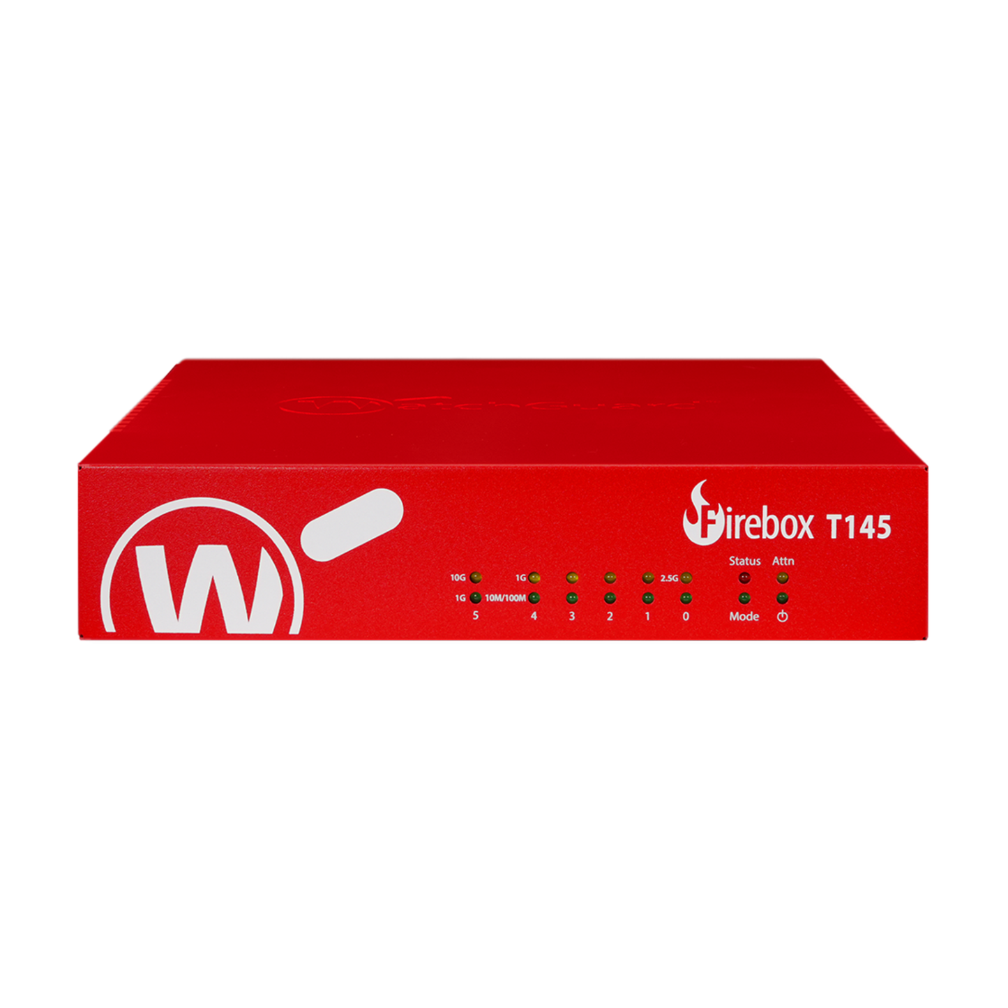WatchGuard Firebox T145/T145-W | Branch Office Tabletop Firewall (1x2.5 GbE + 4x1 GbE + 1x SFP/SFP+, 710 Mbps UTM, 50 VPN Tunnels)