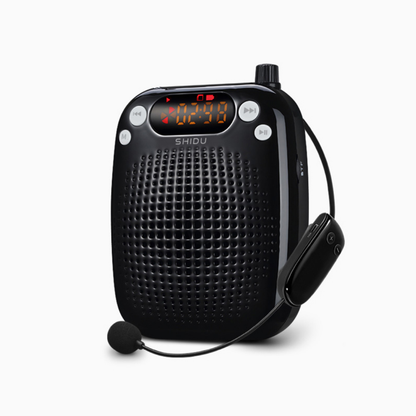 SHIDU S611 Voice Amplifier Digital UHF Wireless Microphone (10W, 2000mAh)