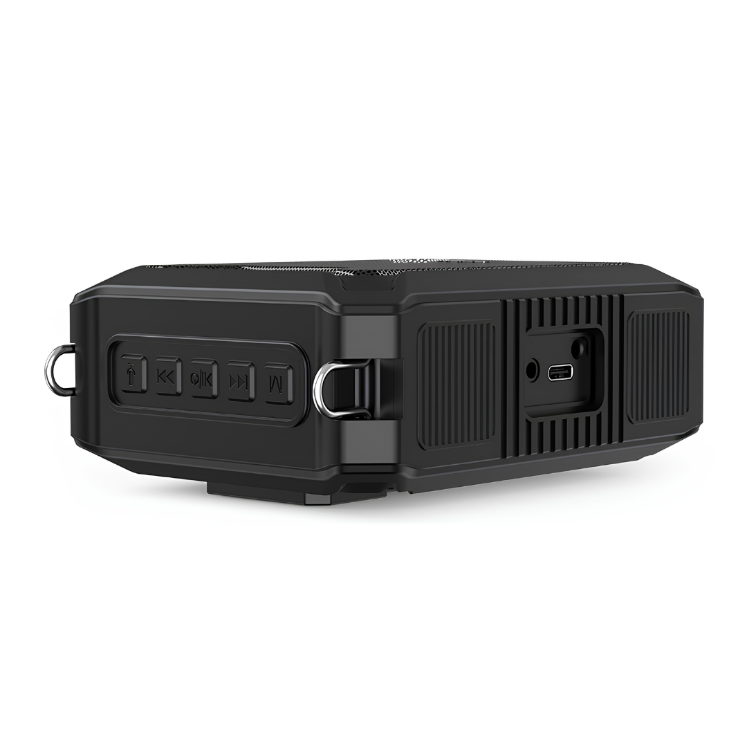 SHIDU M808 Wired Voice Amplifier Bluetooth Rechargeable Battery Outdoor Waterproof IPX5 Functional (18W, Bluetooth 5.0, 2500mAh)