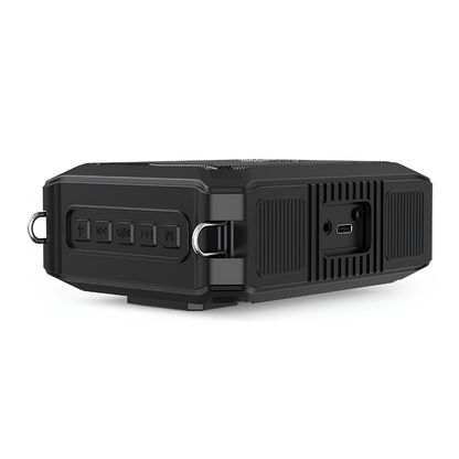 SHIDU M808 Wired Voice Amplifier Bluetooth Rechargeable Battery Outdoor Waterproof IPX5 Functional (18W, Bluetooth 5.0, 2500mAh)