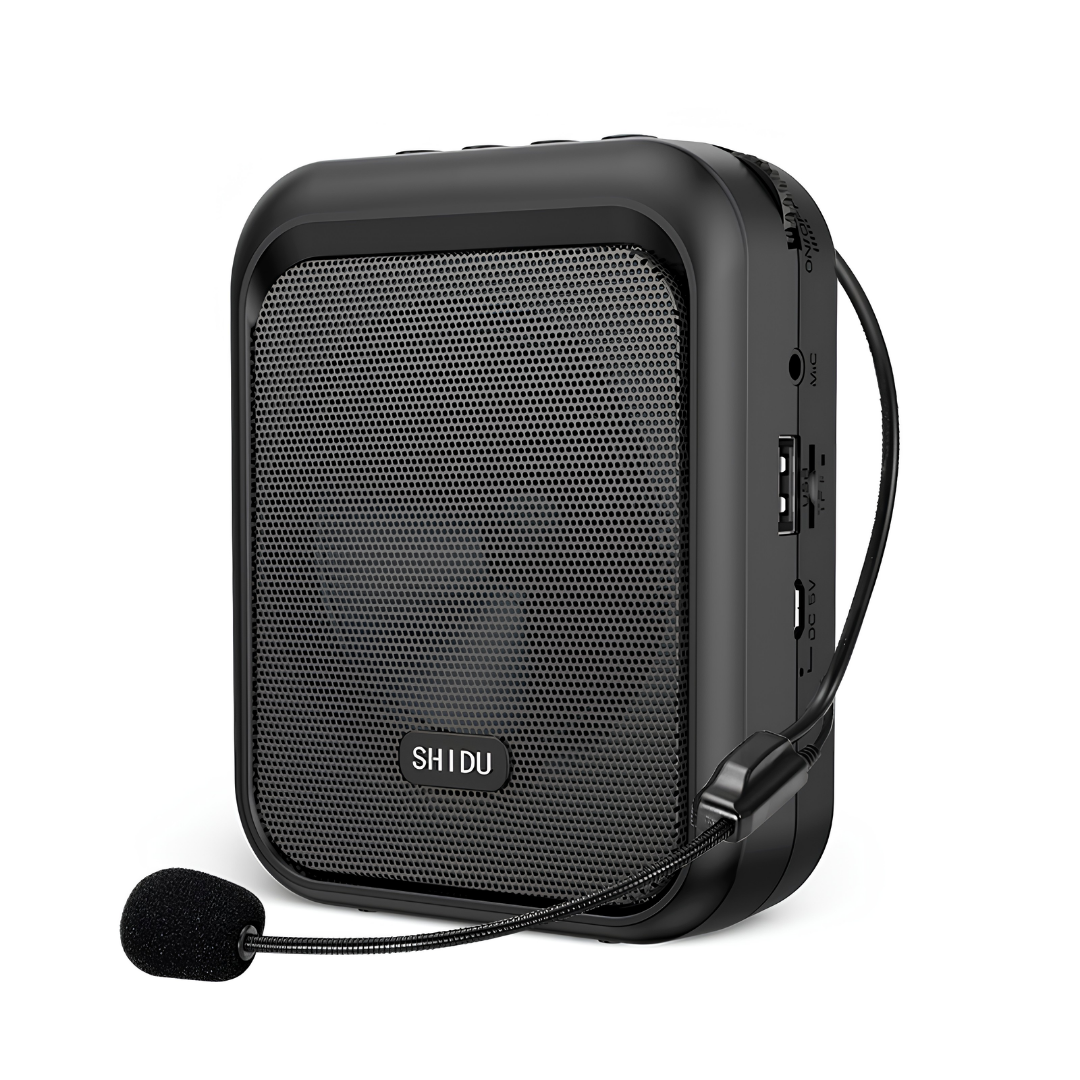 SHIDU M100 Wired Voice Amplifier Portable Rechargeable (10W, Bluetooth 5.0, 1500mAh)