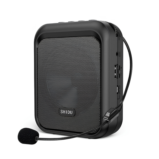 SHIDU M100 Wired Voice Amplifier Portable Rechargeable (10W, Bluetooth 5.0, 1500mAh)