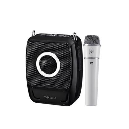 SHIDU S92A Wireless Voice Amplifier With Handheld Microphone (≤25W, Bluetooth 5.0, 2600mAh)