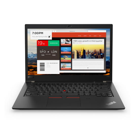 Lenovo ThinkPad T480s | 14" Business Laptop (Intel Core i7-8650U, 16GB RAM, 256GB SSD)