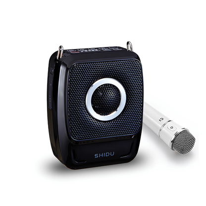 SHIDU S92A Wireless Voice Amplifier With Handheld Microphone (≤25W, Bluetooth 5.0, 2600mAh)