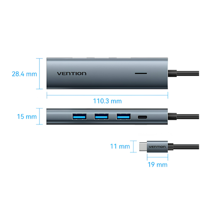Vention USB-C 5-in-1 Hub USB 3.0 (TGZHB)
