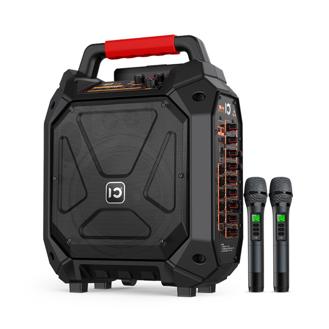 SHIDU K20 PA Portable Bluetooth Trolley Speaker Karaoke with UHF Wireless Microphone (120W, Bluetooth 5.0, 10000mAh)