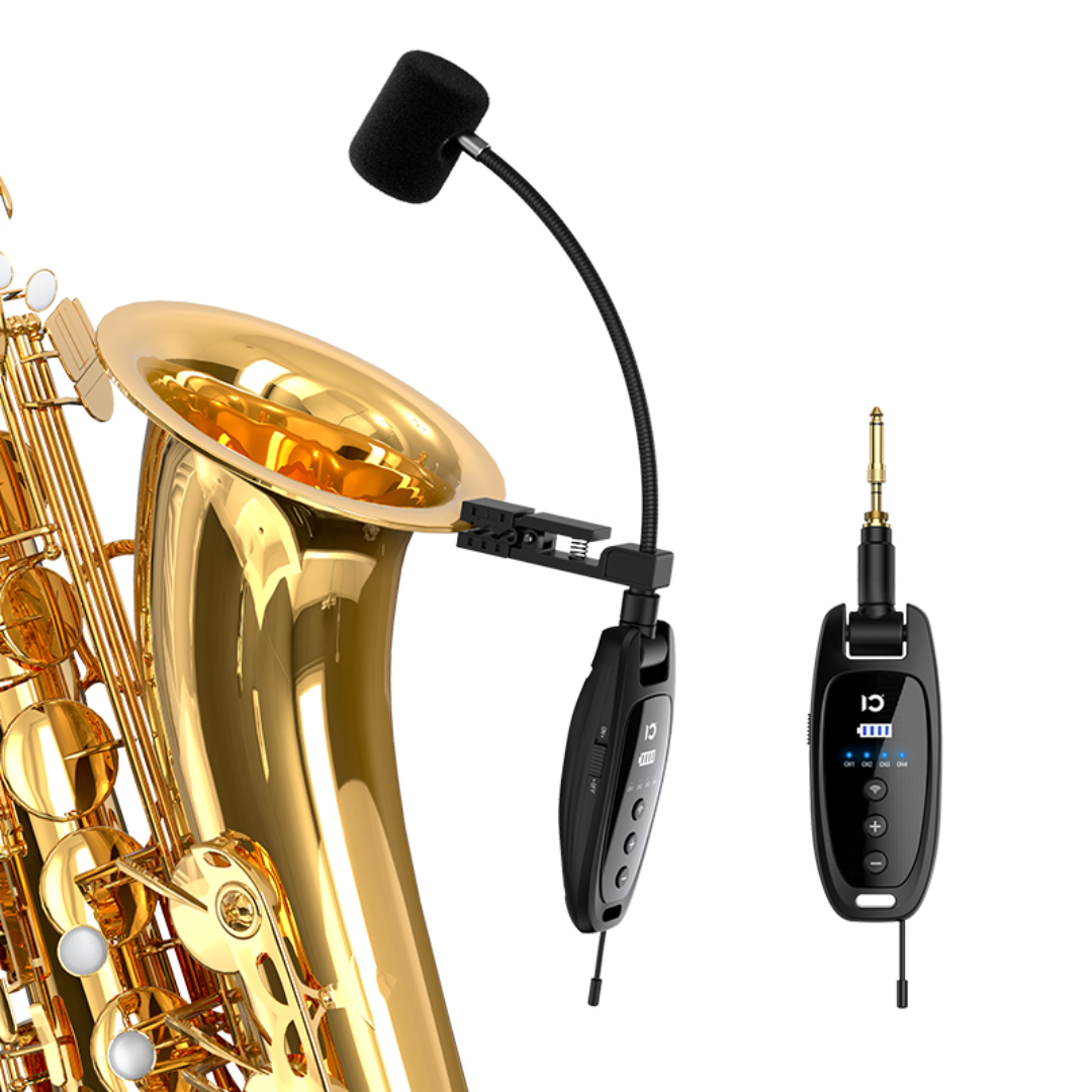 SHIDU U18 Wireless Microphone for Instrument with Transmitter (1050mAh)