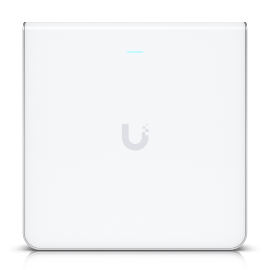 Ubiquiti UniFi U6 Enterprise In-Wall | Wall-Mount Wi-Fi 6E Access Point (10-Stream Tri-Band, 1x2.5 GbE Uplink + 4x GbE Ports, PoE+)