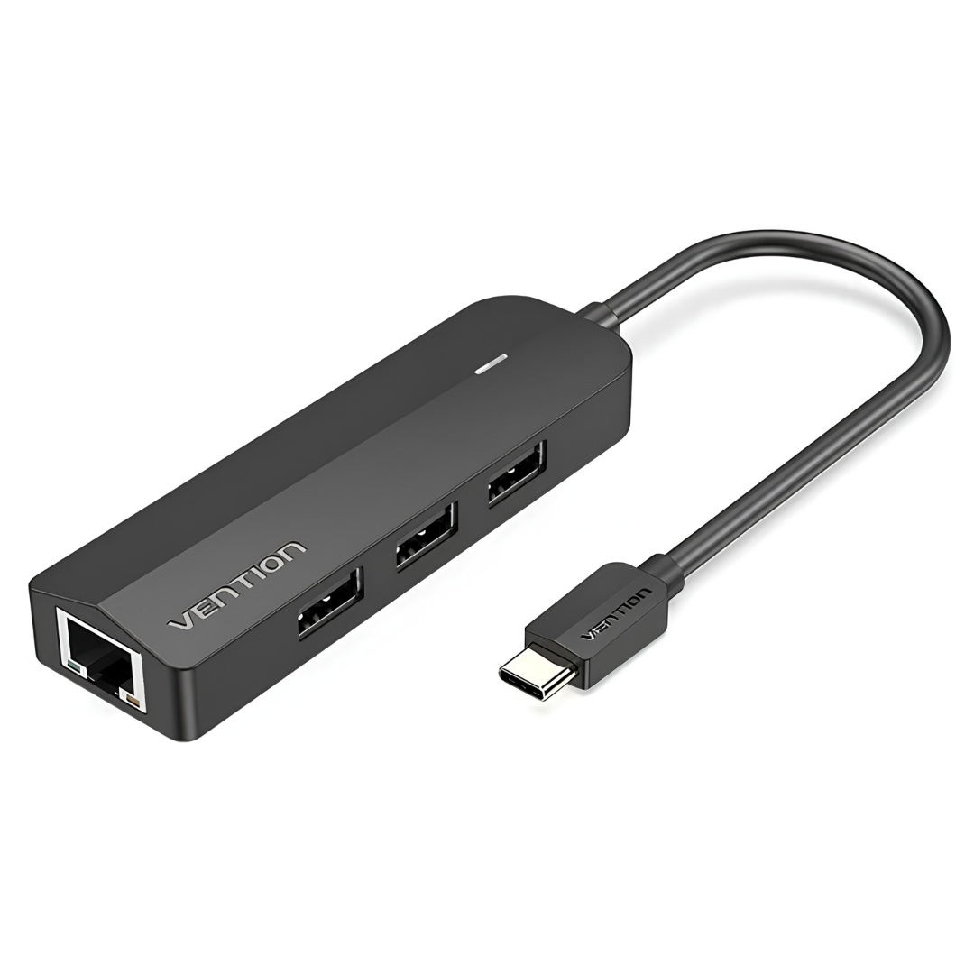 Vention USB-C to USB-A/RJ45/Micro-B Hub with Ethernet (TGPBB)