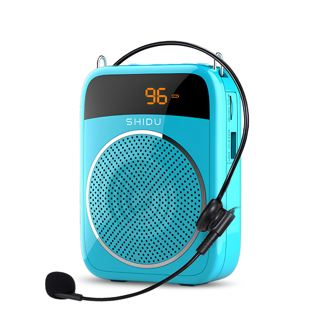 SHIDU Voice Amplifier S298 With Wired Microphone (15W, Bluetooth 4.2, 2000mAh)