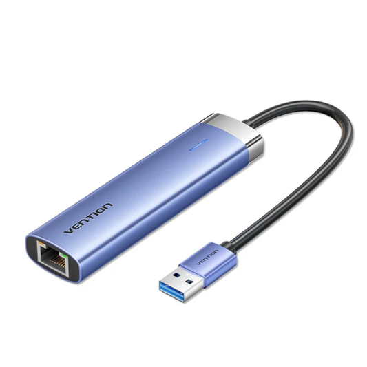 Vention USB-A to USB-A/RJ45 Hub with Ethernet (TGFSB)