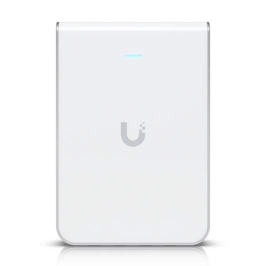 Ubiquiti UniFi U6 In-Wall | Wall-Mount Wi-Fi 6 Access Point (6-Stream Dual-Band, 1x GbE Uplink + 4x GbE Ports, Built-In Switch)