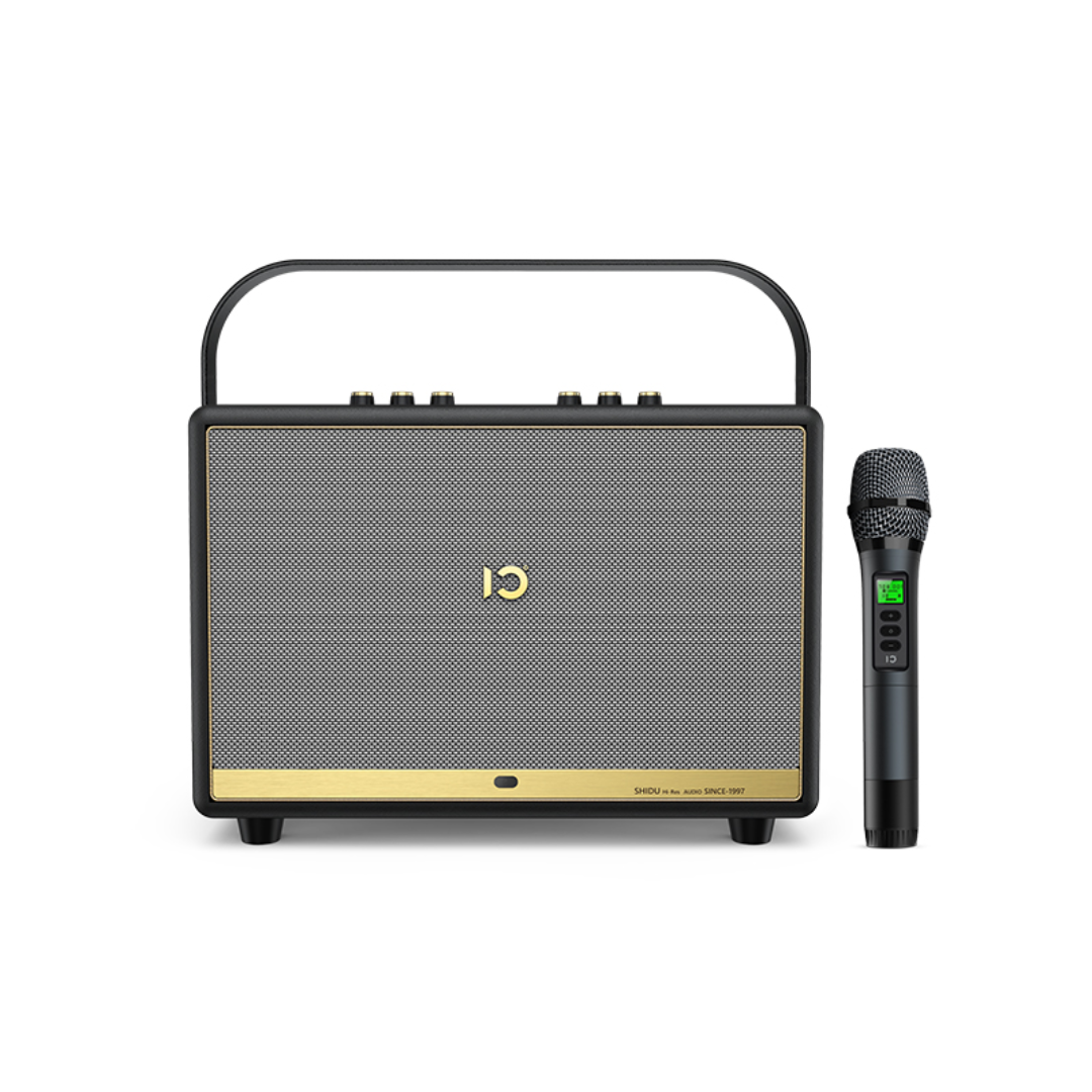 SHIDU T20 Wooden Speaker (100W, Bluetooth 5.0, 4000mAh)