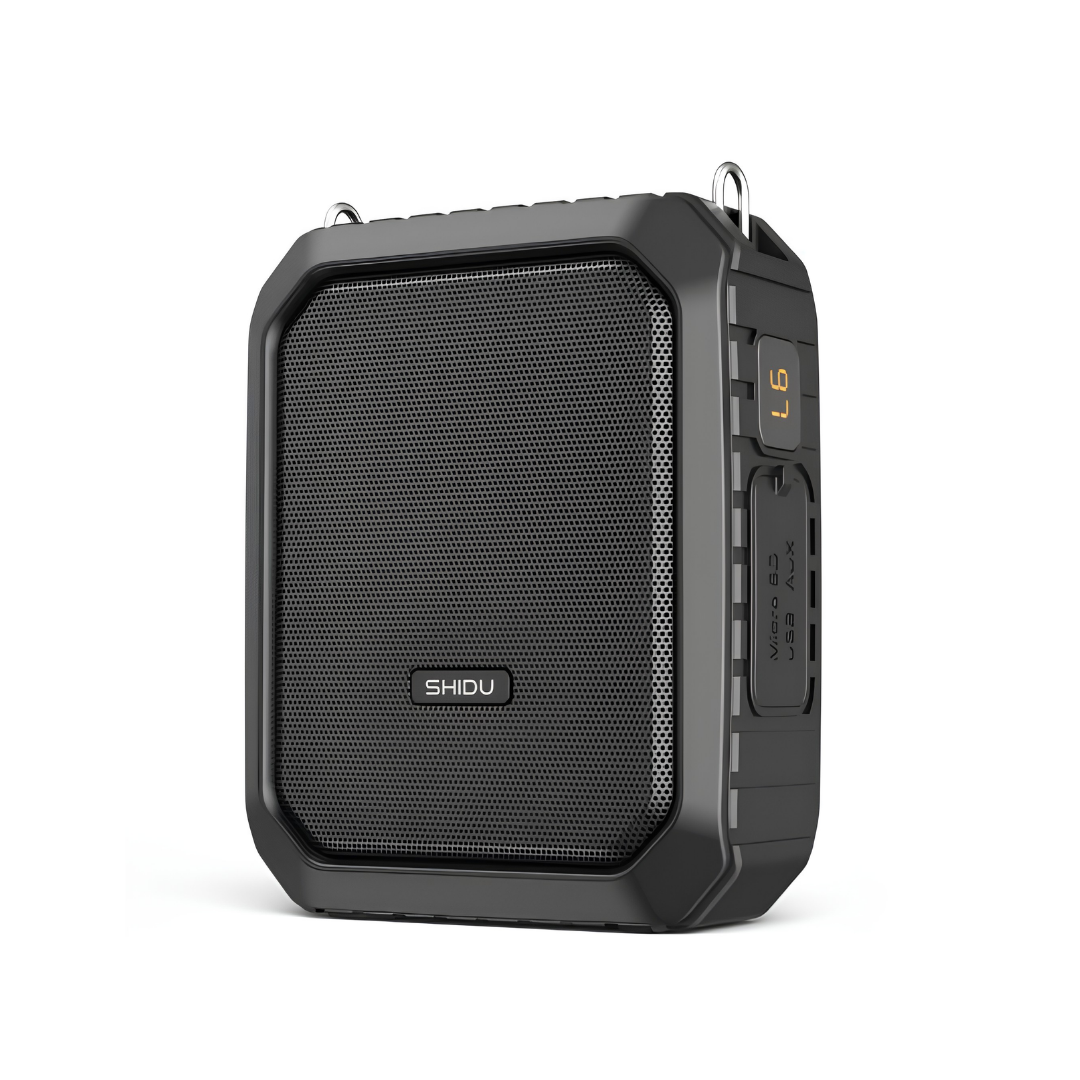 SHIDU M800 UHF Wireless Multi-Functional IPX5 Waterproof Loudspeaker Rechargeable Voice Amplifier (≤18W, Bluetooth 5.0, 4400mAh)