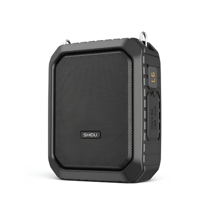 SHIDU M800 UHF Wireless Multi-Functional IPX5 Waterproof Loudspeaker Rechargeable Voice Amplifier (≤18W, Bluetooth 5.0, 4400mAh)