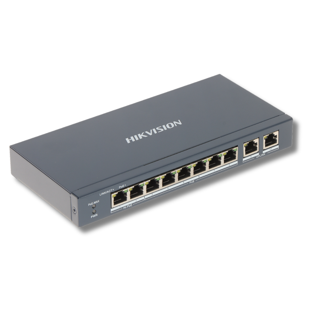 Hikvision DS-3E1309P-EI | DS-3E1309P-EI/M | 9-Port Smart Cloud PoE Switch (60W or 110W PoE Budget)