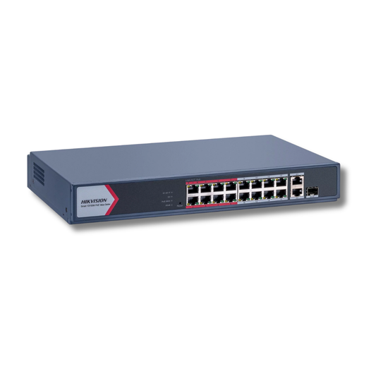 Hikvision DS-3E1318P-EI/M | 18-Port Smart Cloud PoE Switch (130W High-Capacity PoE Budget)