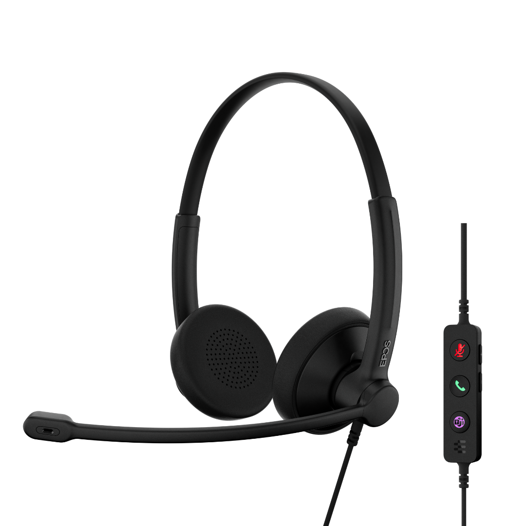 EPOS IMPACT 100 | Entry-Level USB-C Corded Headset for Microsoft Teams & UC — Mono & Stereo