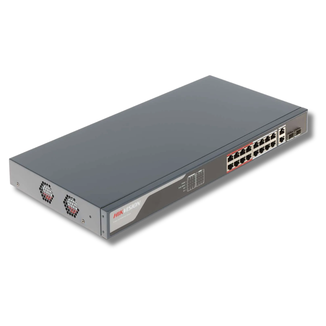 Hikvision DS-3E1318P-EI | 18-Port Smart Managed Gigabit PoE Switch (230W Ultra-High Power Budget)