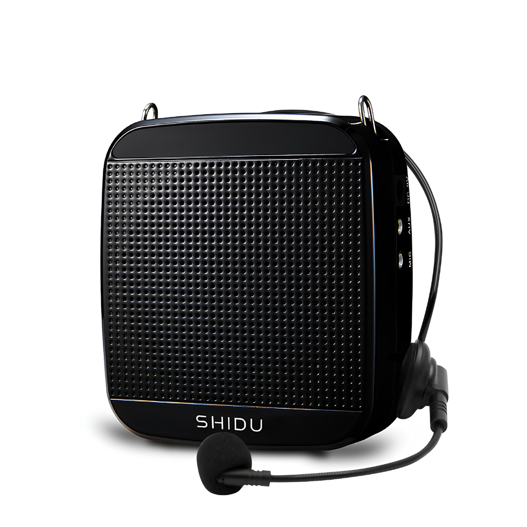 SHIDU S512 Strong Power 15 Watt Voice Amplifier With Wired Microphone (15W, Bluetooth 5.0, 2000mAh)