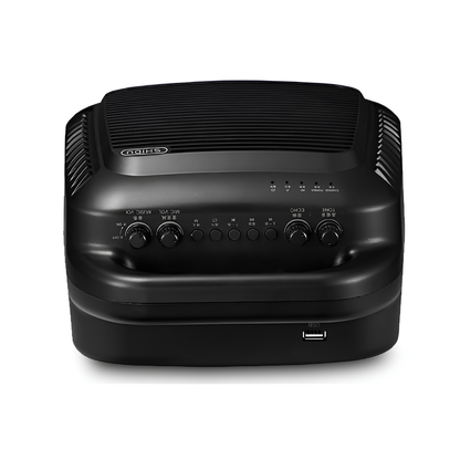 SHIDU S90 60W PA Speaker with Dual Wireless Microphones (60W, Bluetooth 4.2, 12000mAh)