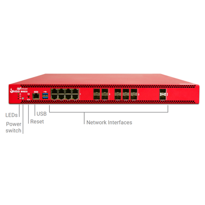 WatchGuard Firebox M4850 | High-Performance Enterprise Network Firewall (8x1 GbE + 4x1 GbE SFP + 6x10 GbE SFP+ + 2x25 GbE SFP28, 18.5 Gbps Firewall IMIX, 5,000 VPN Tunnels)