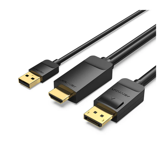 Vention High-Refresh HDMI to DisplayPort 4K Cable (ABJB Series)