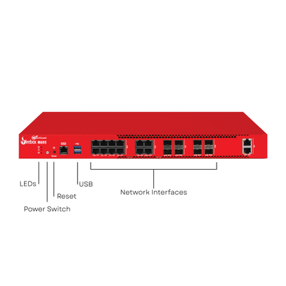 WatchGuard Firebox M695 | Enterprise Network Firewall (12x2.5 GbE + 2x10 GbE RJ45 + 4x1 GbE SFP + 4x10 GbE SFP+, 10.2 Gbps UTM)