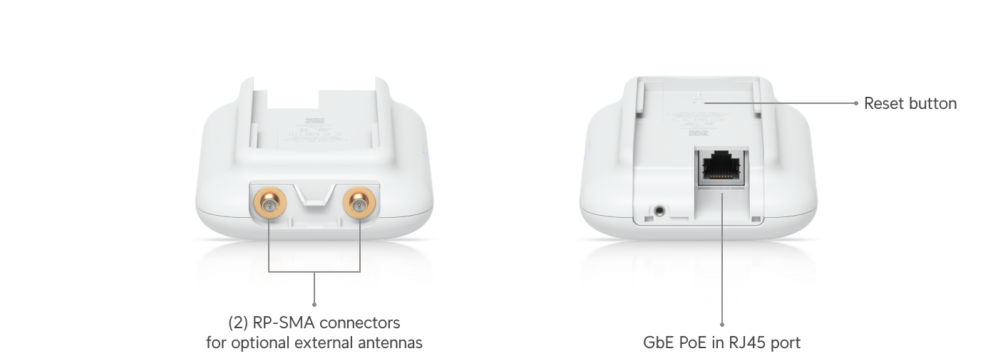 Ubiquiti UniFi Swiss Army Knife | Ultra-Compact Indoor/Outdoor Wi-Fi 5 Access Point (4-Stream Dual-Band, 1x GbE, External Antenna Support, IPX6)